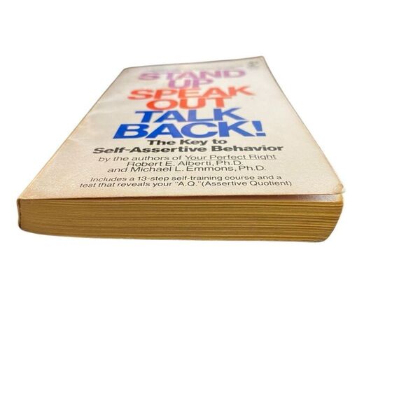 Stand Up Speak Out Talk Back The Key To Self Assertive Behavior Paperback Book - Picture 5 of 12